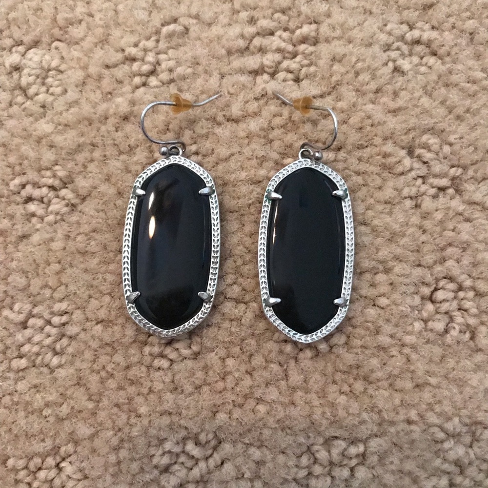 Kendra Scott Elle drop silver earrings